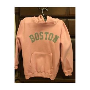 Pink boston sweatshirt